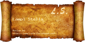 Lampl Stella névjegykártya