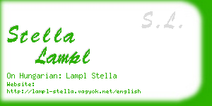 stella lampl business card